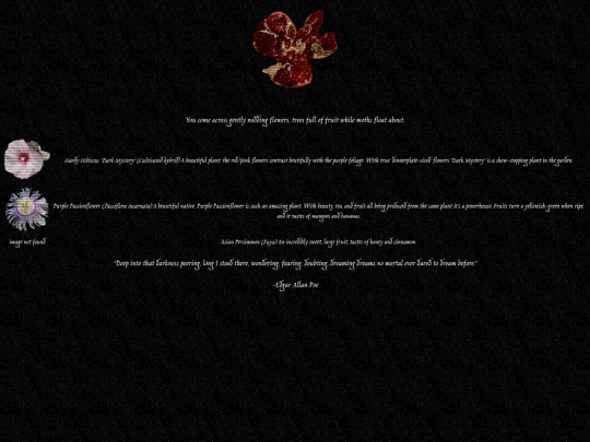 pages/gardenspecimens screenshot