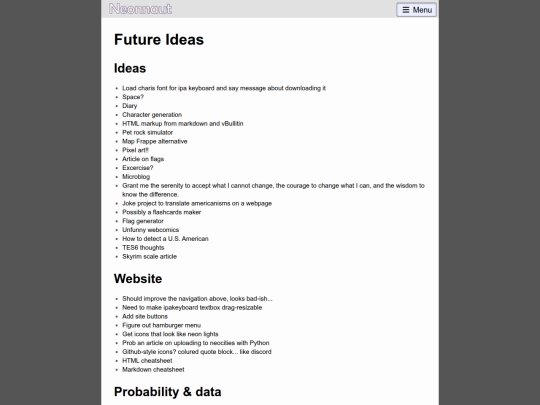 future_ideas screenshot