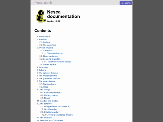 nesca_docs screenshot