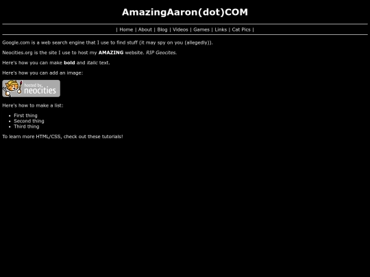 links screenshot