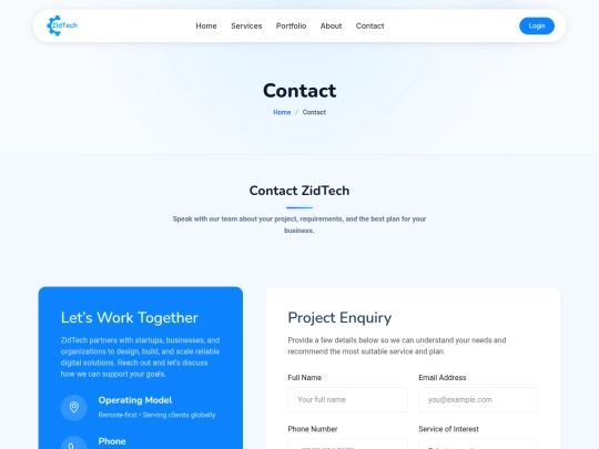 contact screenshot