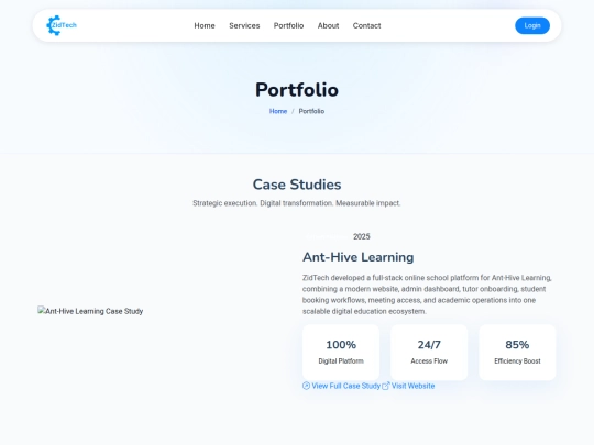 portfolio screenshot