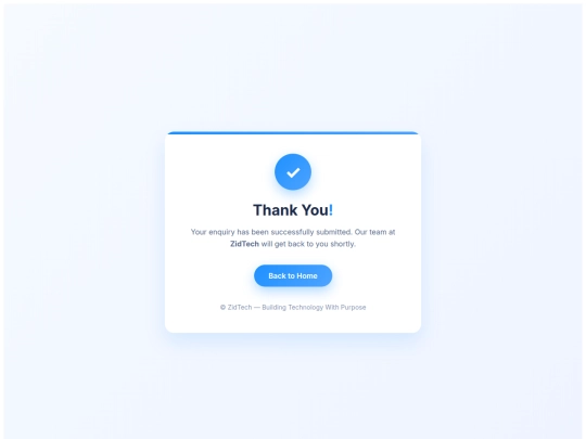 thank-you screenshot