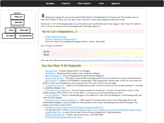 backgrounds screenshot