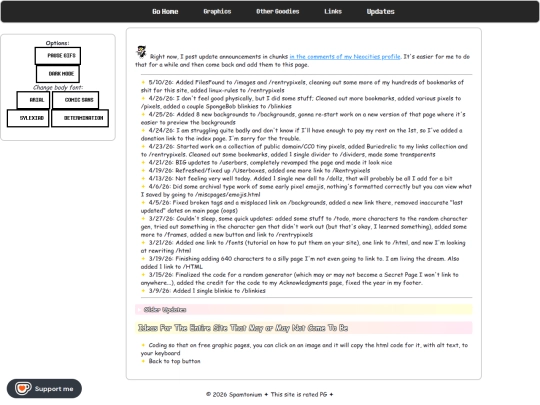changelog screenshot