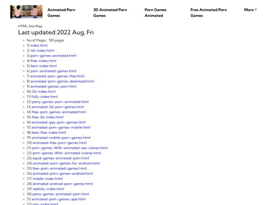 sitemap screenshot