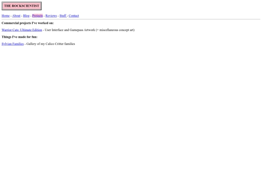 projects screenshot