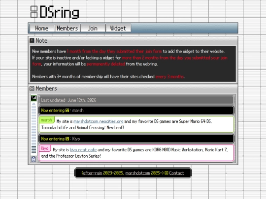 members screenshot