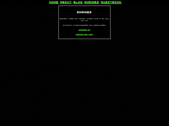 shrinesindex screenshot