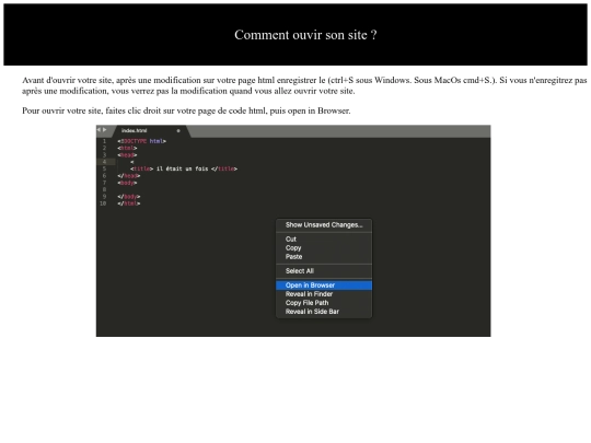 ouvrirunepage screenshot