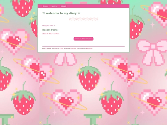 diary screenshot