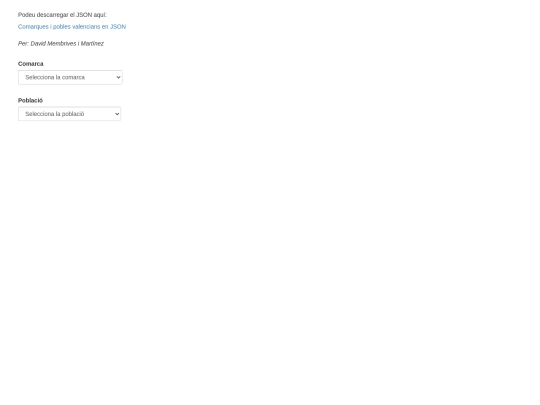 comarques/comarques_pobles screenshot