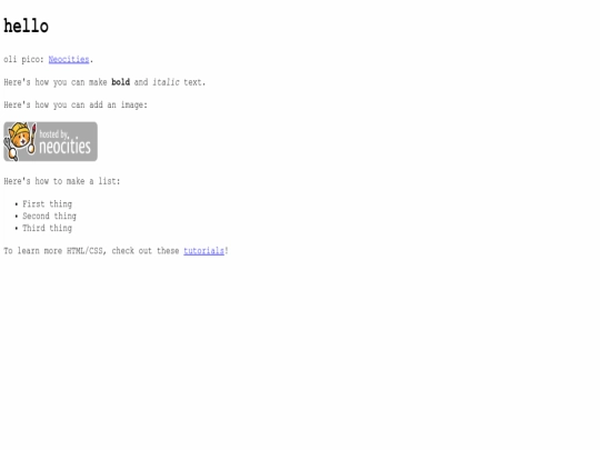 index screenshot