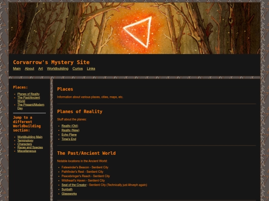 Main/Worldbuilding/Places screenshot