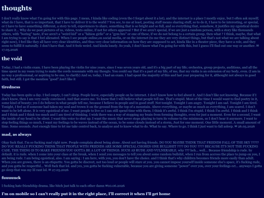 personnal_diary screenshot