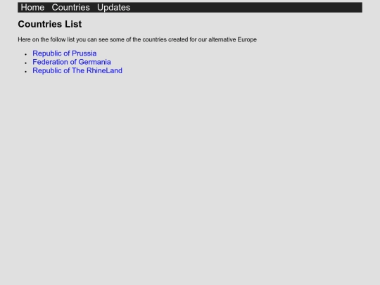 countries screenshot