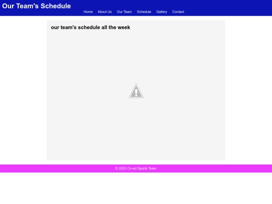 Final/Schedule screenshot