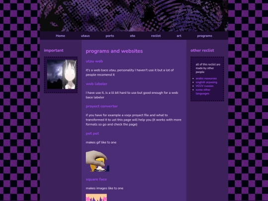 programs screenshot
