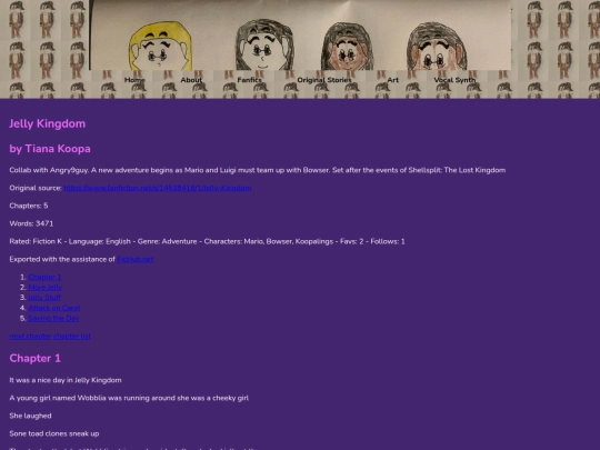 Fanfics/jellykingdom screenshot