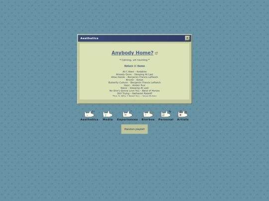 aesthetic/anybodyhome screenshot