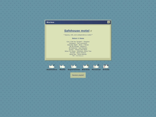 blorbo/path/safehousemotel screenshot