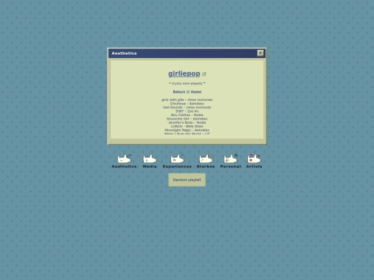 miniplaylist/girliepop screenshot