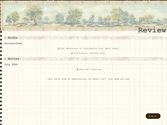 library/reviews screenshot