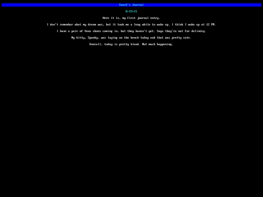 journal screenshot