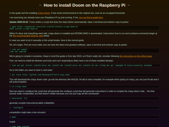 aftershave/RaspberryPiDoom screenshot
