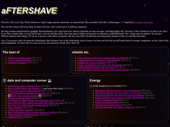 aftershave screenshot
