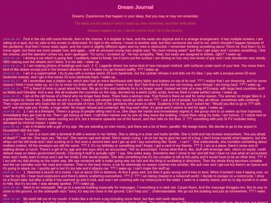 dreamjournal screenshot