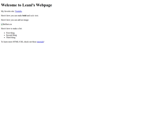 index screenshot