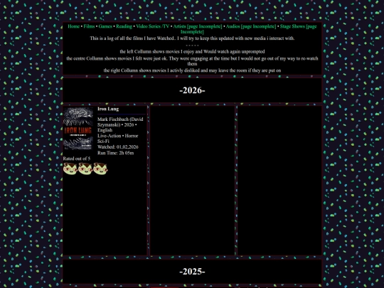 MediaLog/Films screenshot