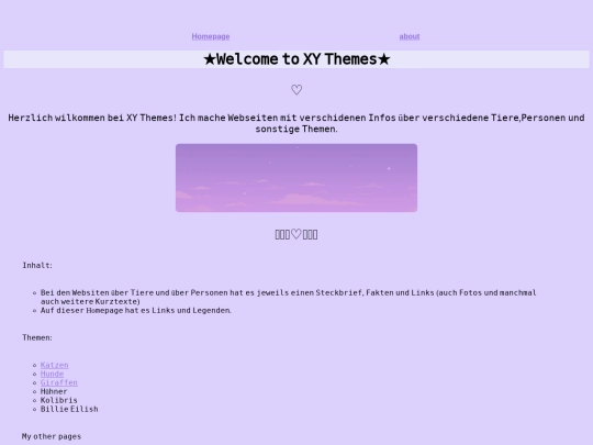Homepage screenshot