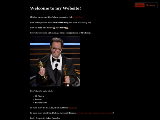 index screenshot