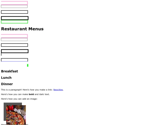 RestaurantMenuAssignment screenshot