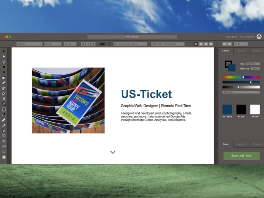 design/usticket screenshot