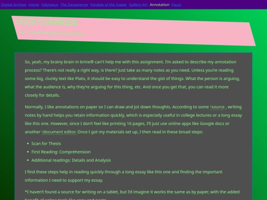 Digital Archive/annotate screenshot