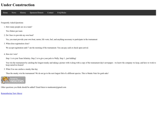 FAQ screenshot