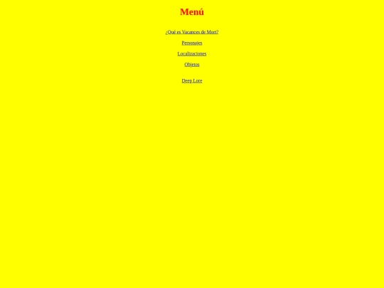 menu screenshot
