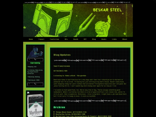blog screenshot