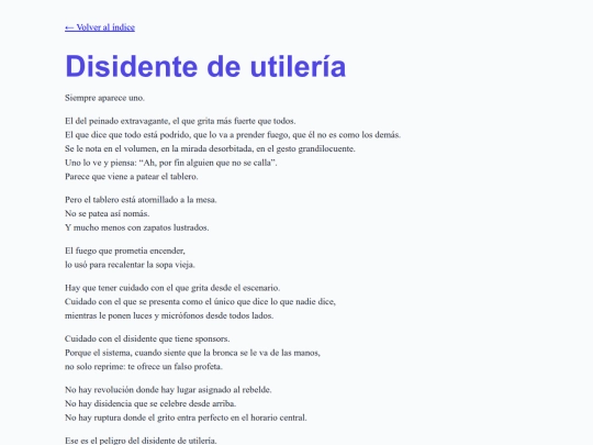 Disidente-de-utileria screenshot