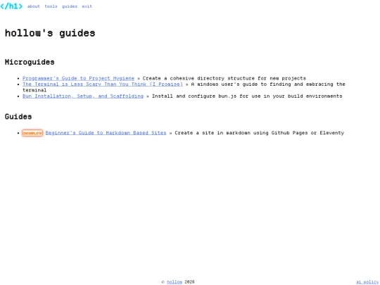 guides screenshot