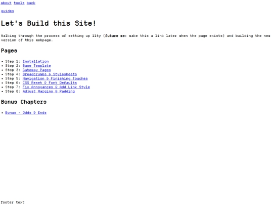 pages/guide/lets_build screenshot