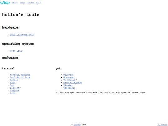 tools screenshot