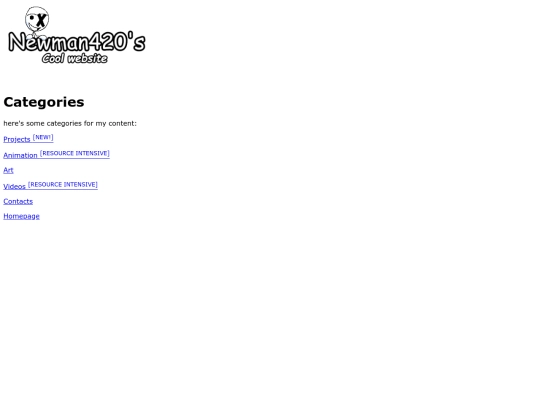 categories screenshot