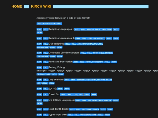 wiki/hyperpolyglot/start screenshot