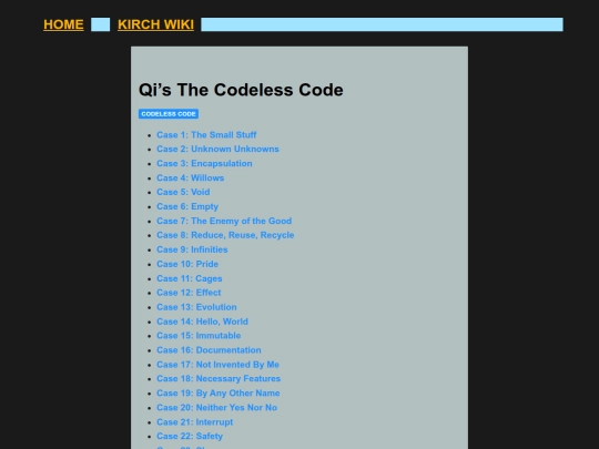 wiki/koans/codelesscode screenshot