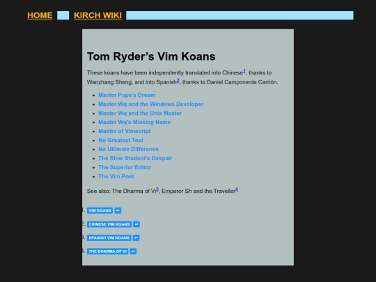 wiki/koans/vim screenshot
