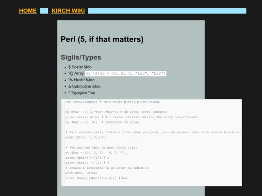 wiki/wiki/Perl screenshot